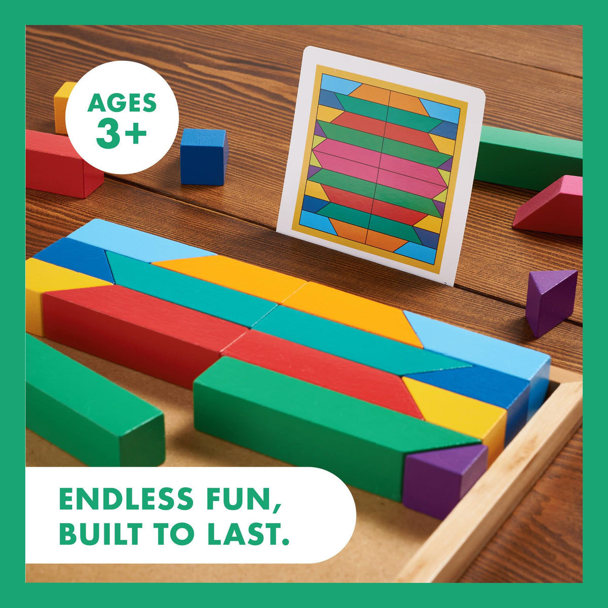 Wooden Pattern Matching Creative Puzzle Set