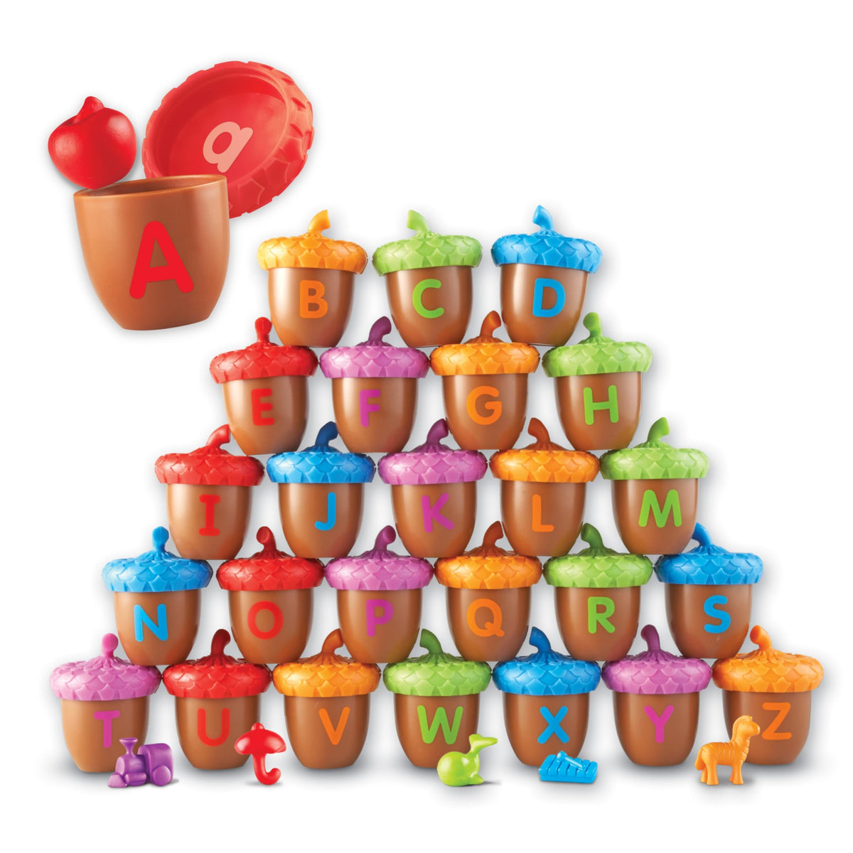 Alphabet Acorns Visual and Tactile Learning Set 78 Pieces