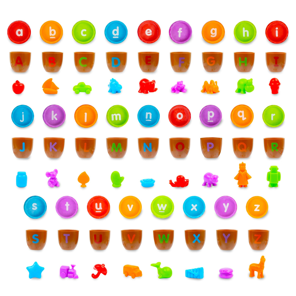 Alphabet Acorns Visual and Tactile Learning Set 78 Pieces