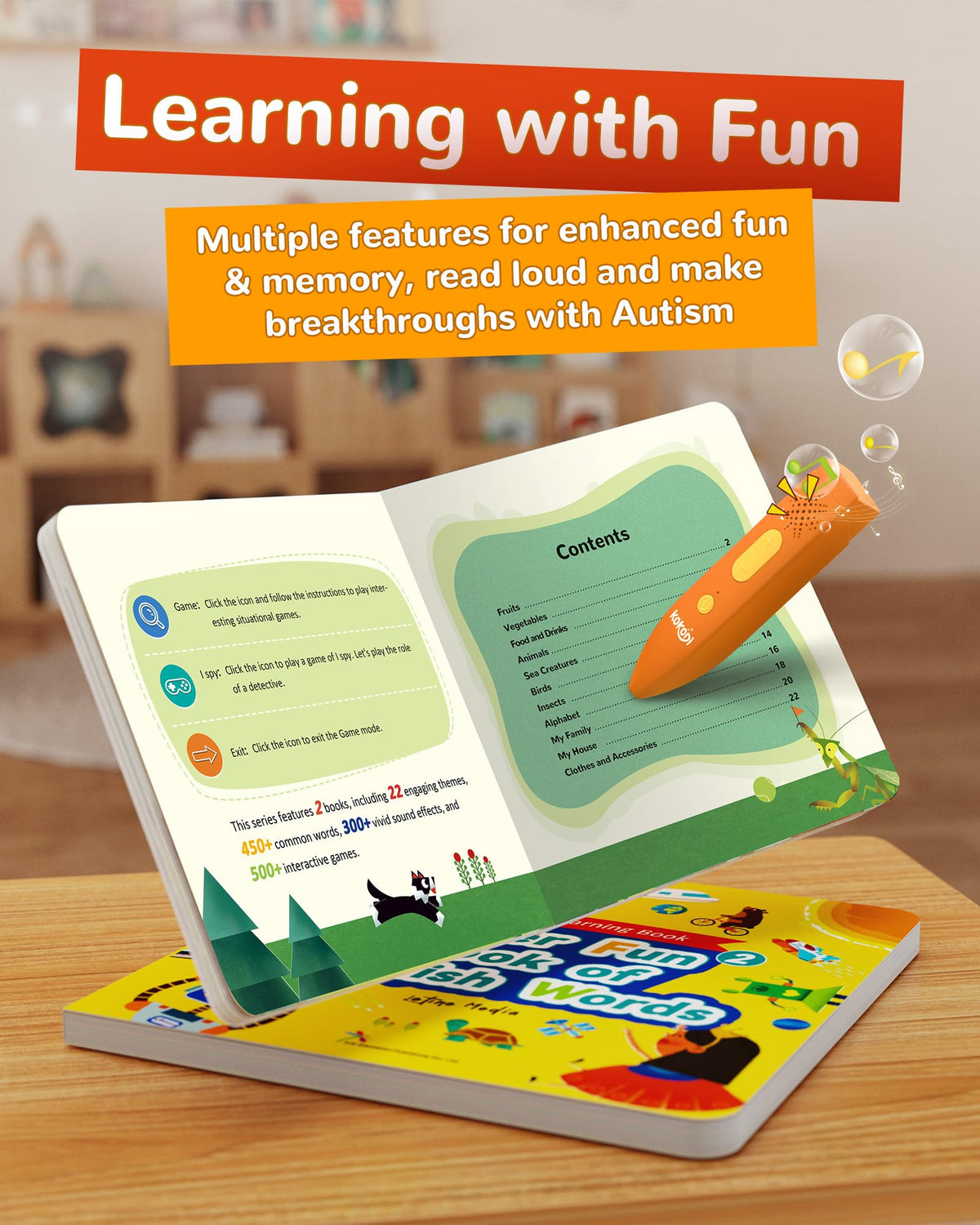 Interactive Talking Pen Audio Learning Book Set