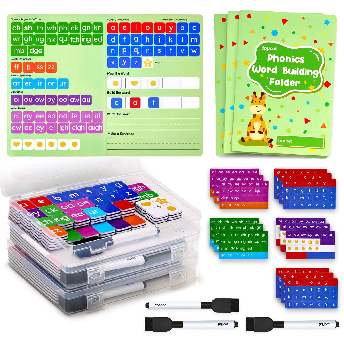 Magnetic Phonics Letter Tiles Learning Set