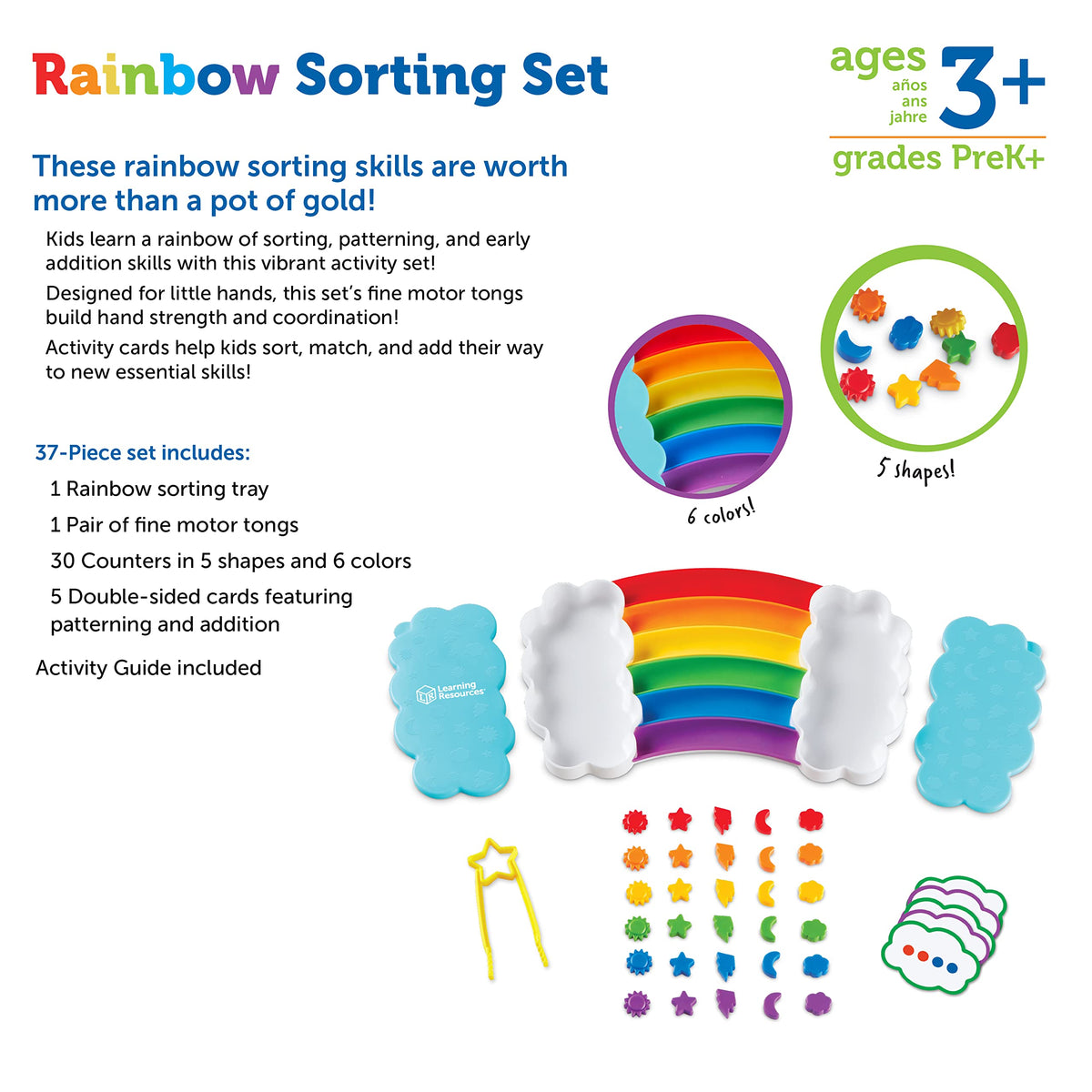 Rainbow Color Sorting Learning Toy
