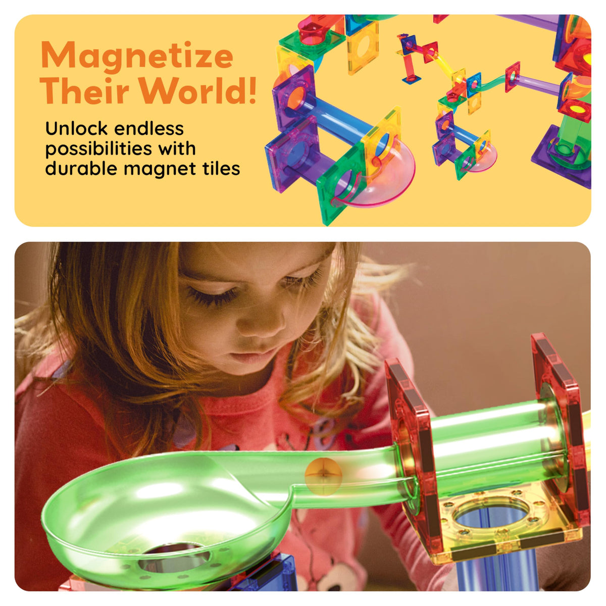 Magnetic Building Tiles Learning Set