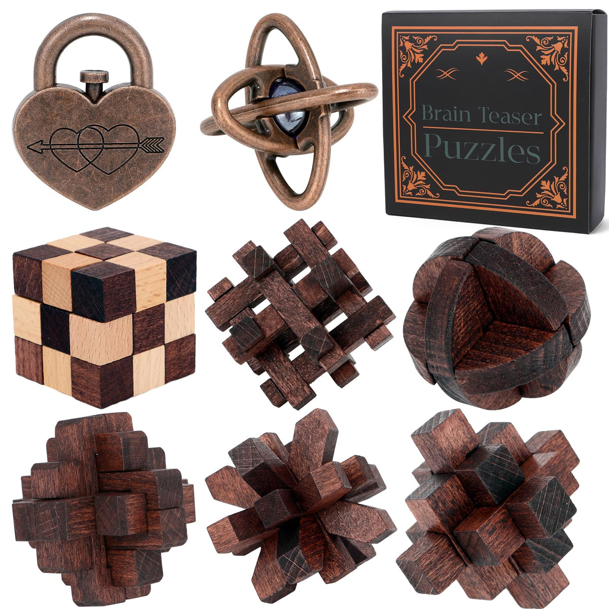 3D Brain Teaser Puzzle Game for Adults and Teens