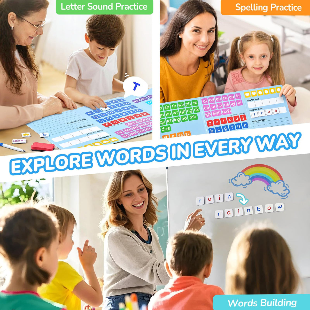 Letter Tiles Word Building Learning Set Version 2
