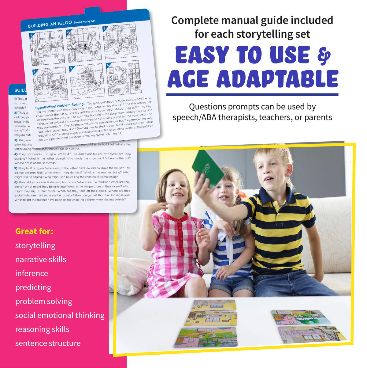 Storytelling Sequence Cards for Language Learning Skills