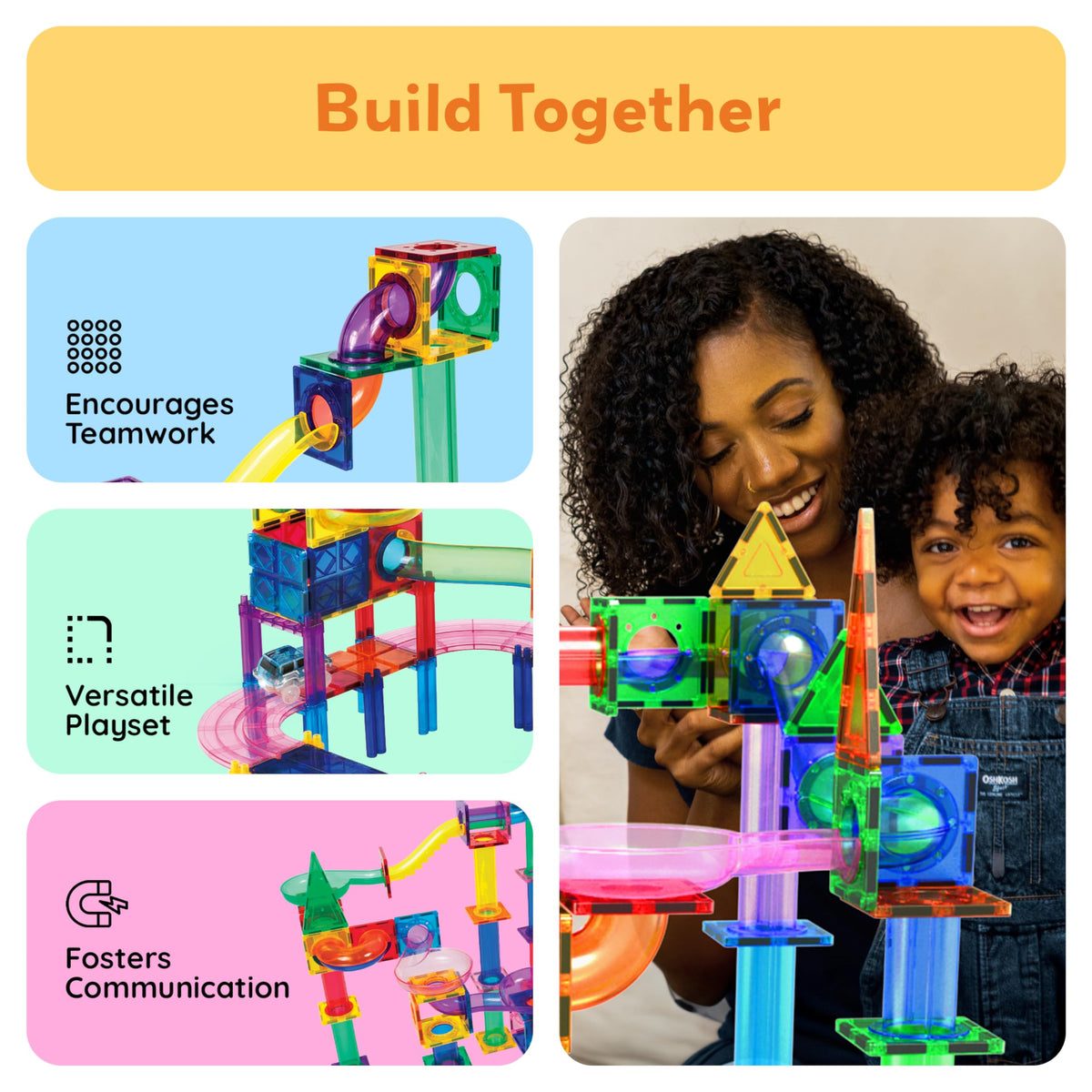 Magnetic Building Tiles Learning Set