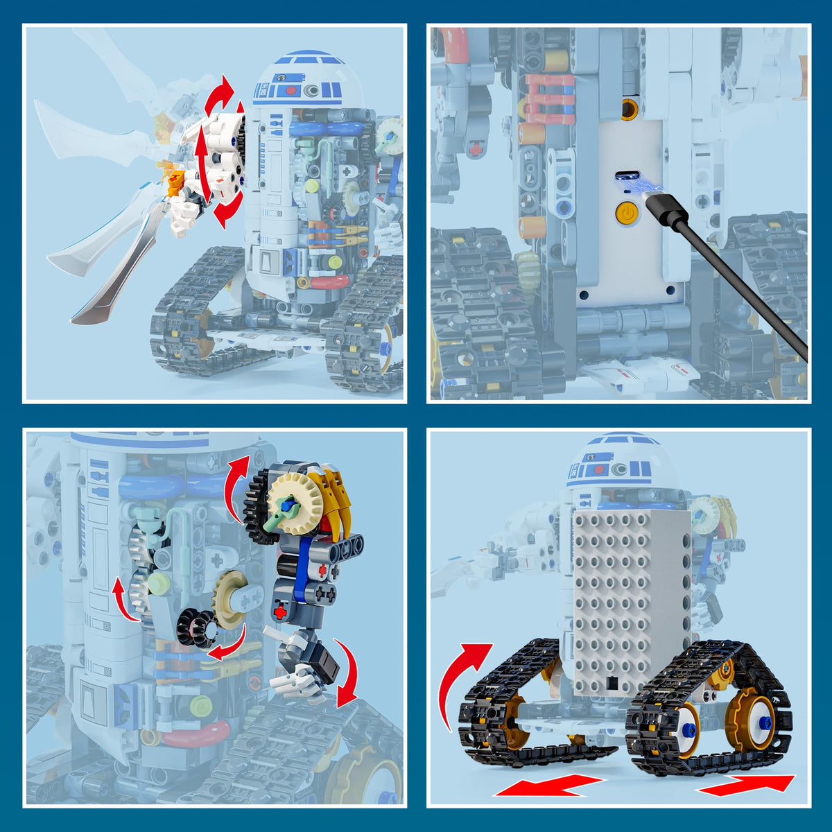 3 in 1 STEM Robot Building Kit with App and Remote Control