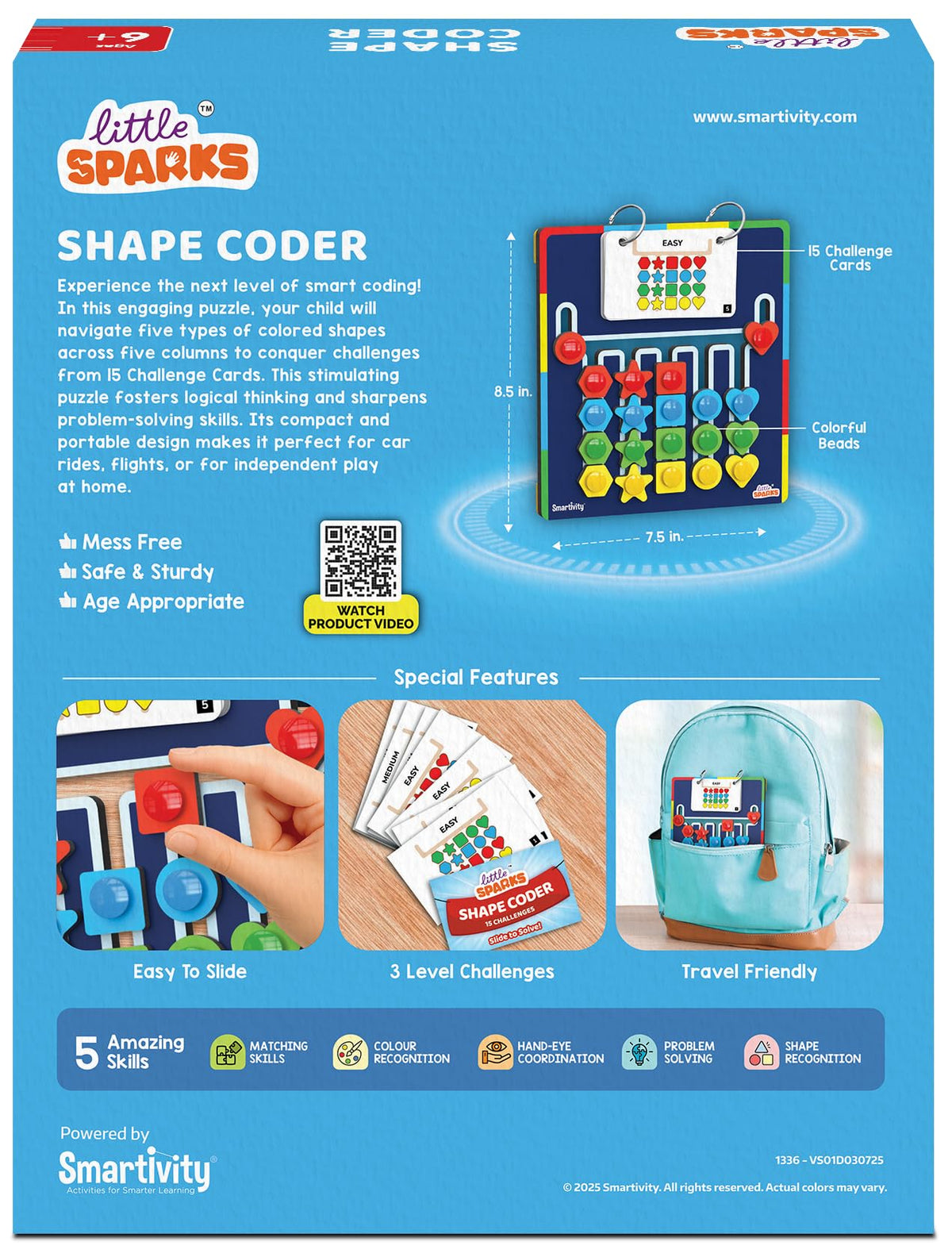 Shape Coder Logic Puzzle Learning Toy for Kids Ages 6 to 12