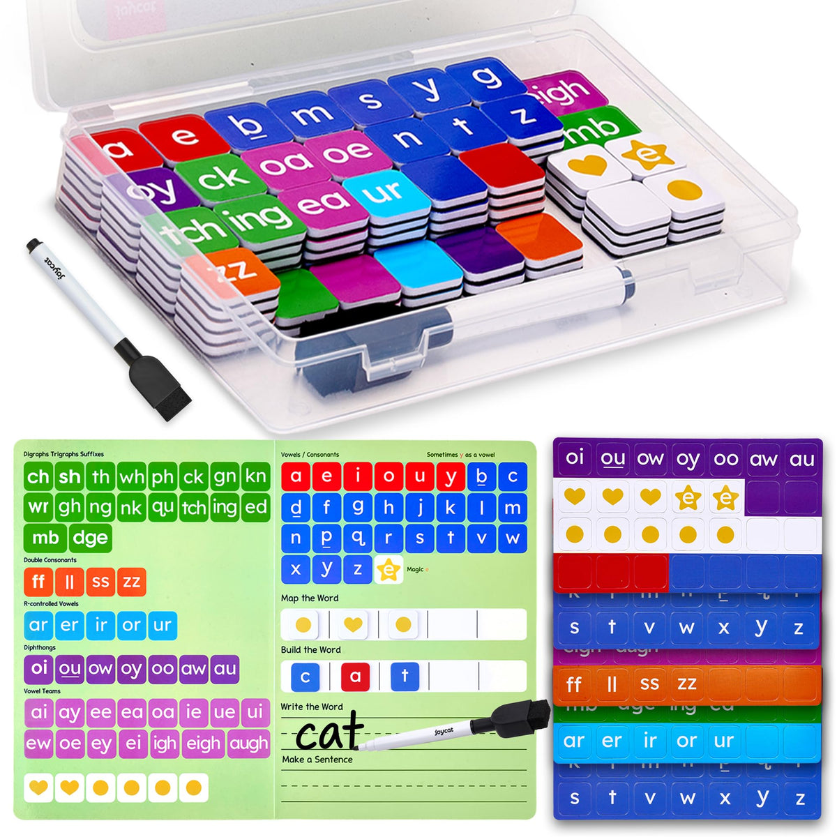 Magnetic Phonics Letter Tiles Learning Set