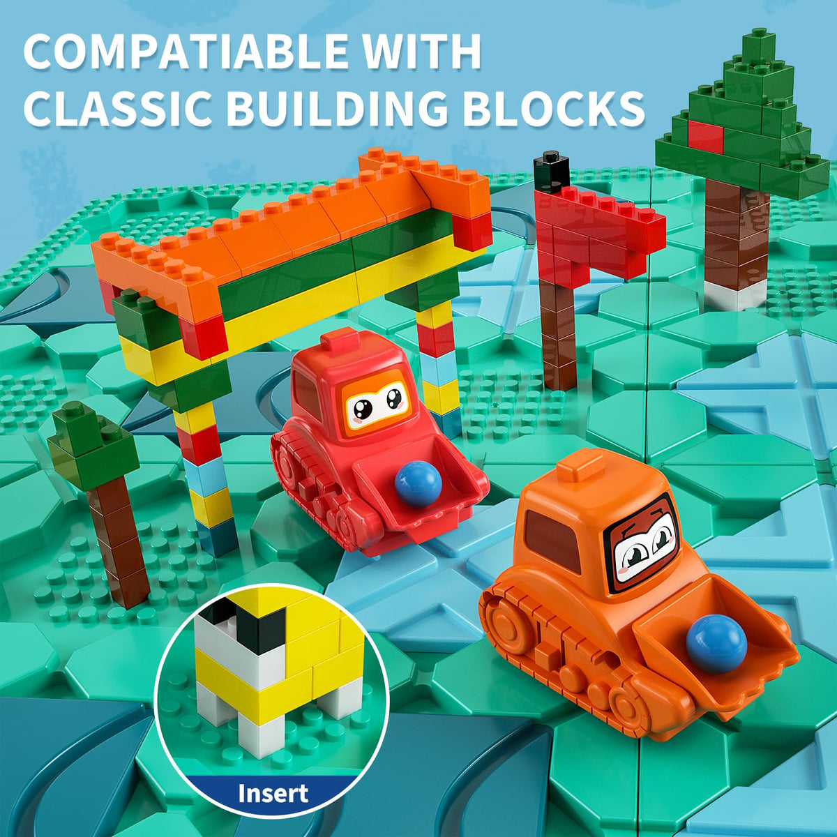 Logical Road Builder STEM Puzzle Learning Set for Kids