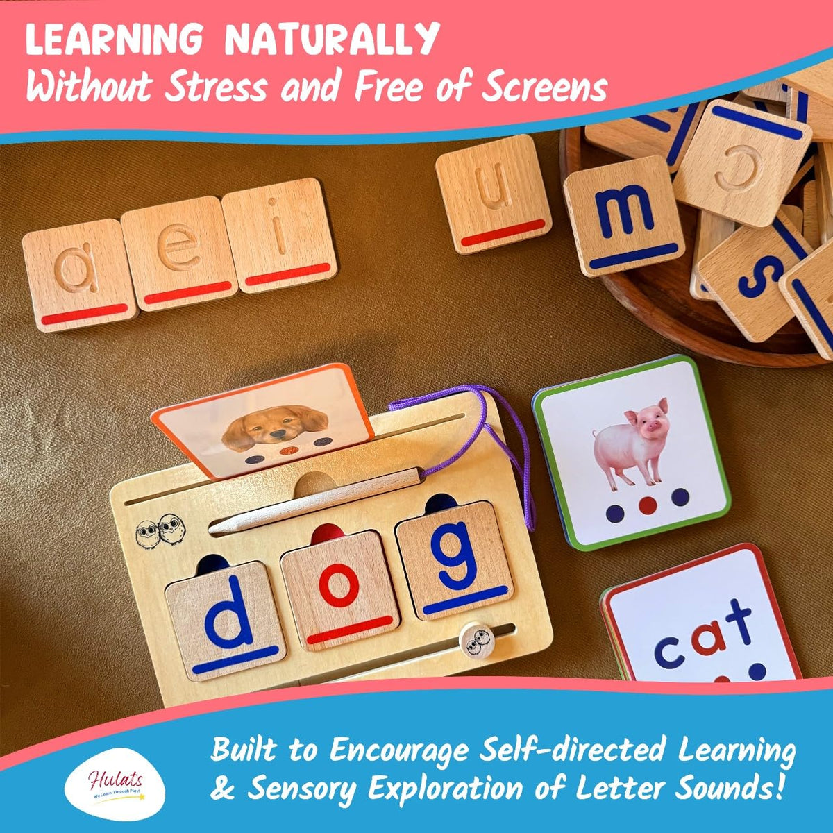 CVC Word Phonics Reading Learning Set for Toddlers