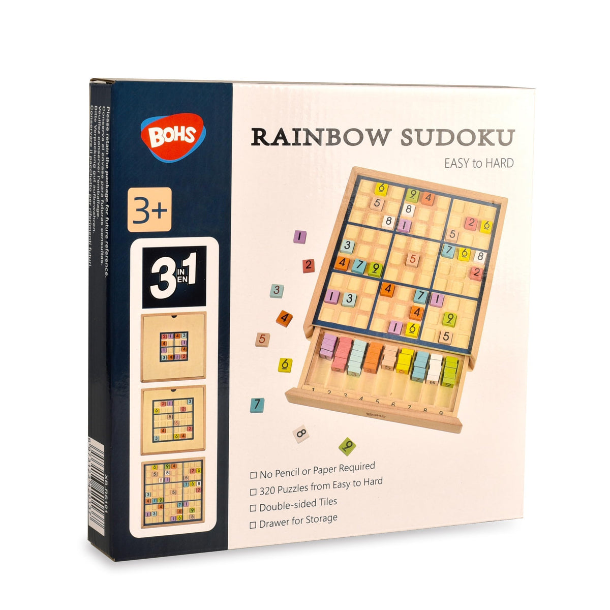 Wooden Color Sudoku Board Game with 320 Puzzle Book