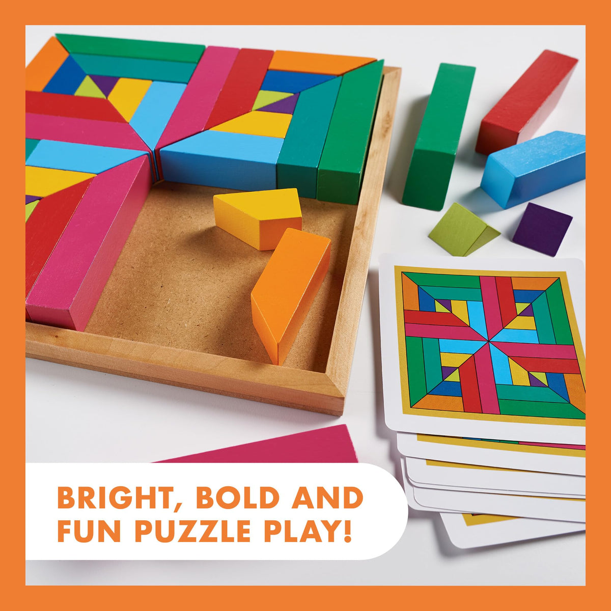 Wooden Pattern Matching Creative Puzzle Set