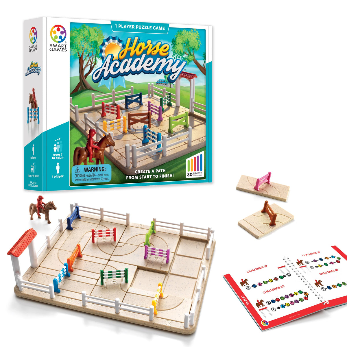 Horse Academy Show Jumping Path Logic Puzzle Game