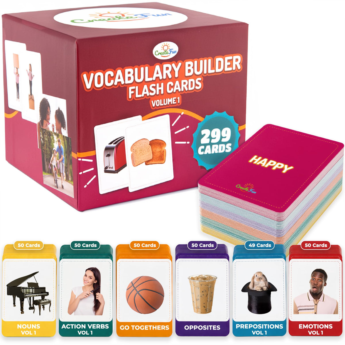 Vocabulary Builder Flash Cards 300 Educational Photo Cards