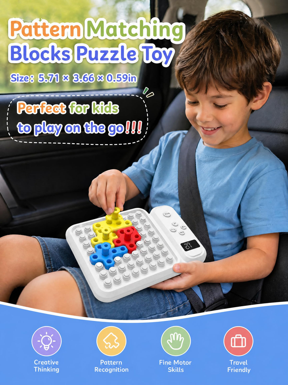 STEM Pattern Color Matching and Sliding Puzzle Set