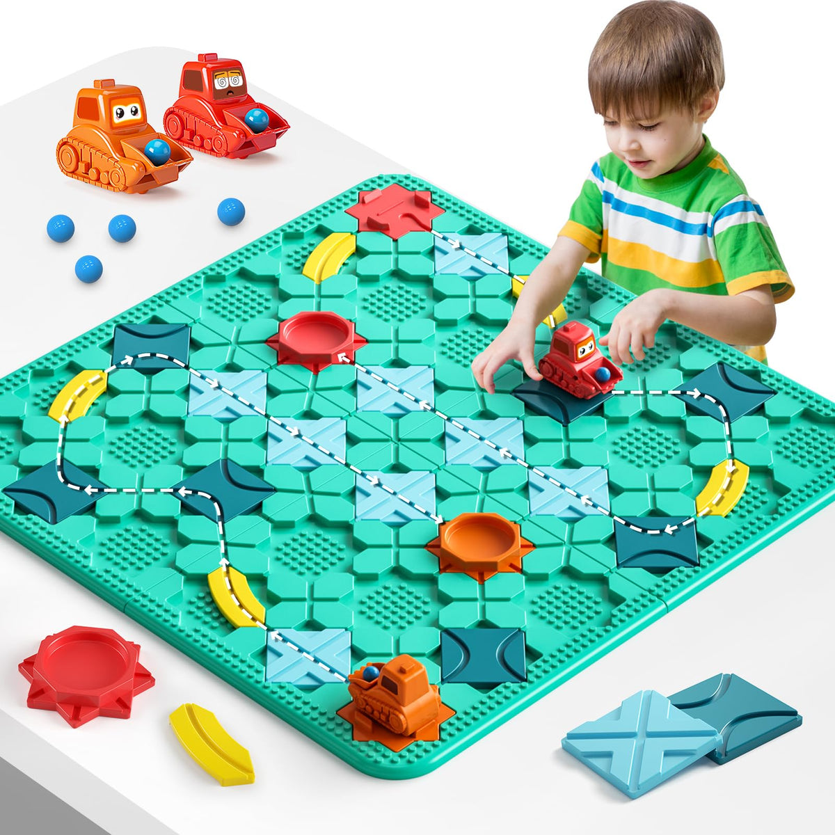 Logical Road Builder STEM Puzzle Learning Set for Kids