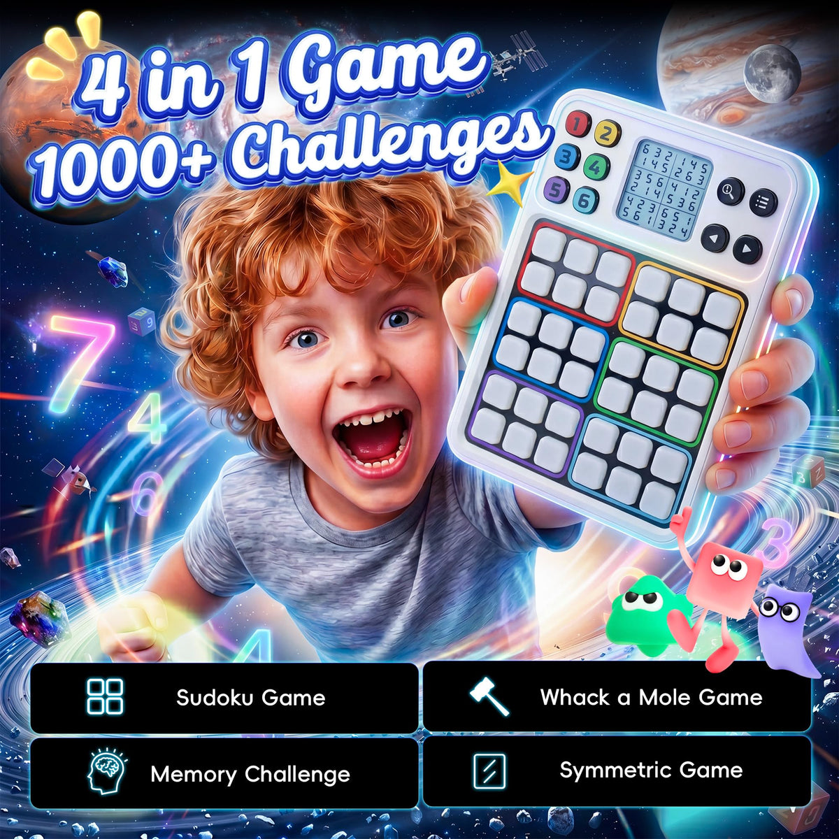 Smart Color Sudoku Electronic Brain Teaser Puzzle Game