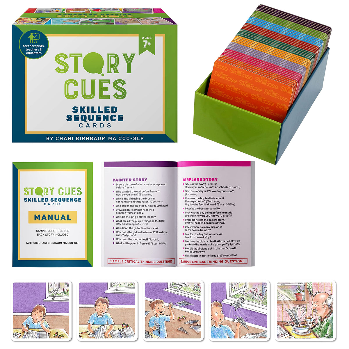 Story Cues Sequencing Cards for Language Learning Skills
