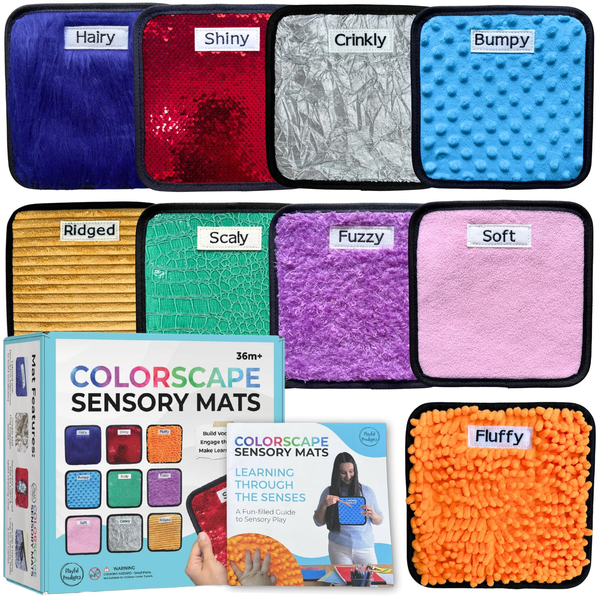 Labeled Sensory Mats Early Learning Activity Set