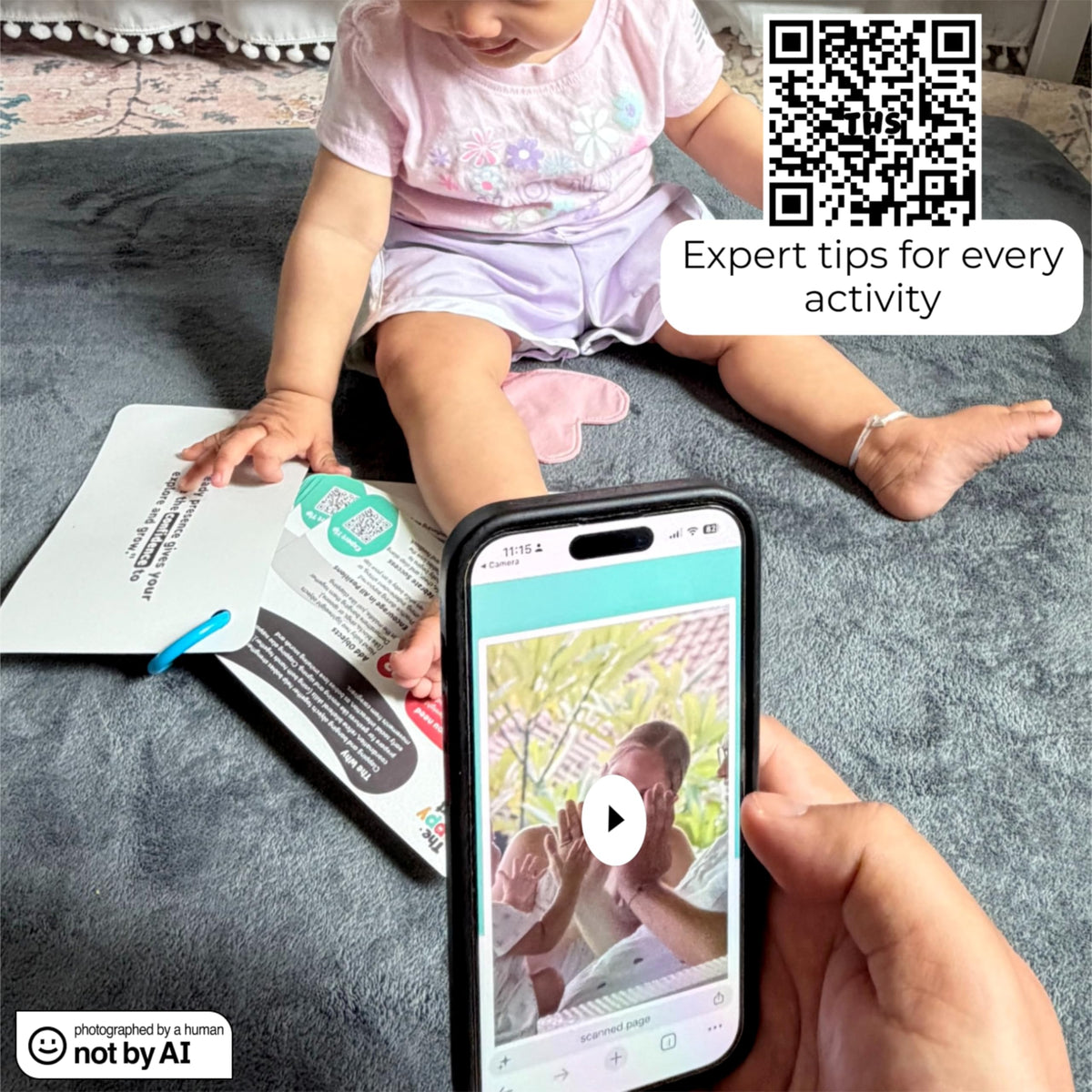 Baby Milestone Activity Cards for Ages 0 to 12 Months