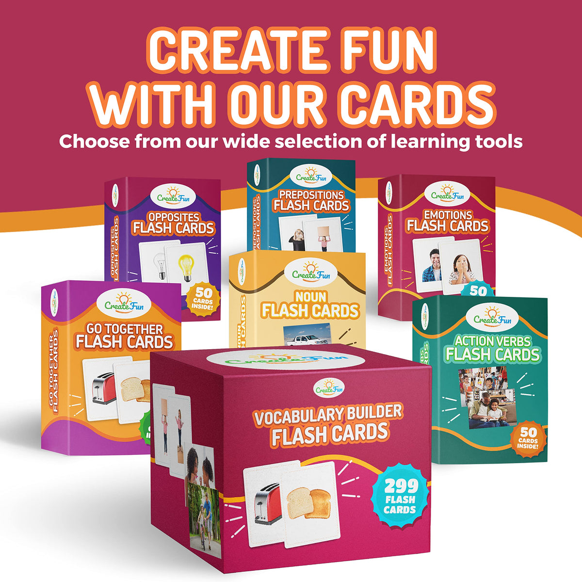 Vocabulary Builder Flash Cards 300 Educational Photo Cards