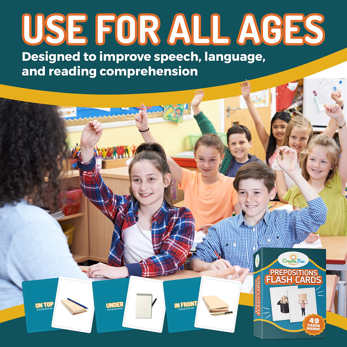 Prepositions Emotions and Verbs Flash Cards 149 Pieces